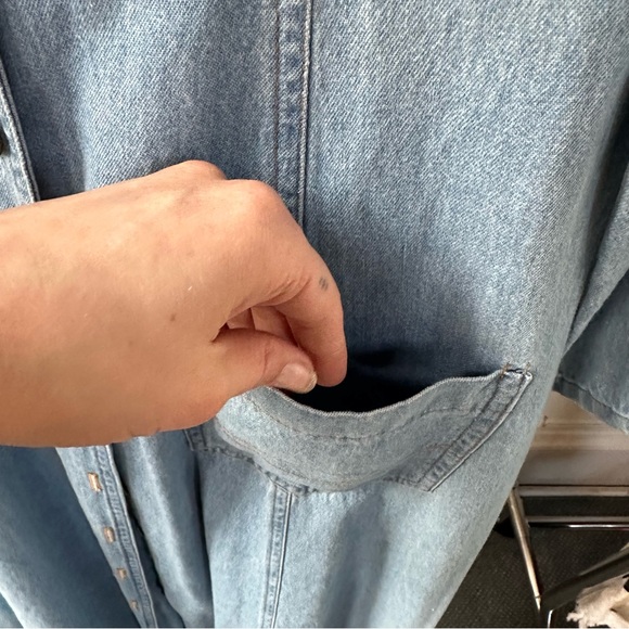 VINTAGE Casual Corner Denim Dress - Picture 4 of 9